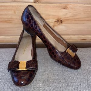 Vintage Salvatore Ferragamo Leather Shoes 5 1/2